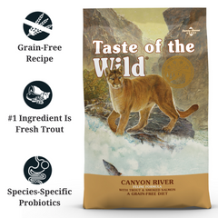 TASTE OF THE WILD - Cat Dry Food Canyon River Feline