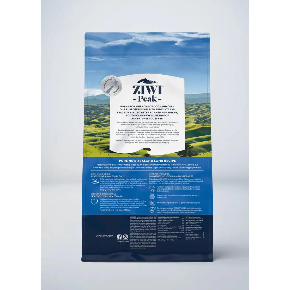 ZIWI Peak Dog Food Air Dried Lamb Recipe